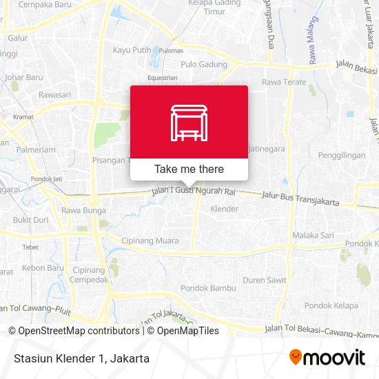 Stasiun Klender 1 map