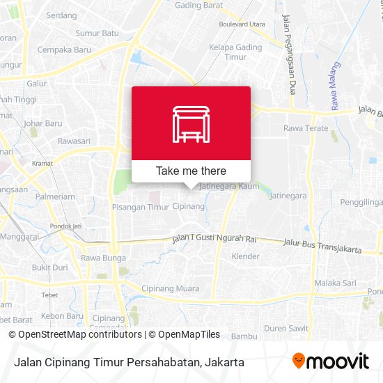 Jalan Cipinang Timur Persahabatan map