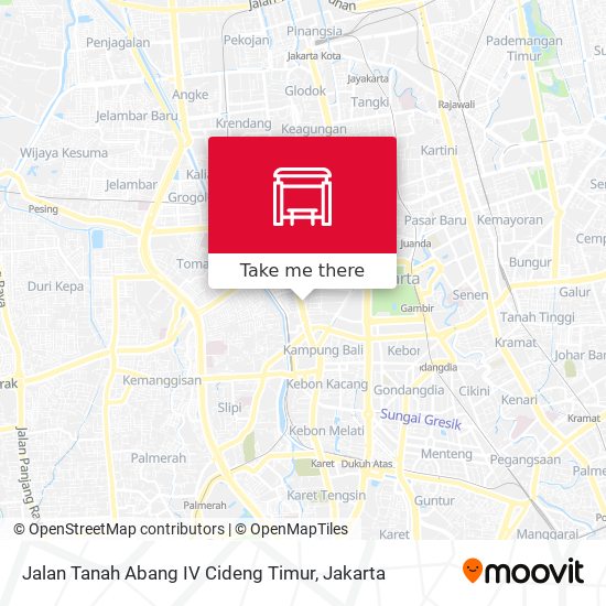 Jalan Tanah Abang IV Cideng Timur map