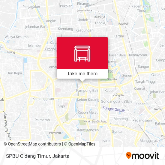 SPBU Cideng Timur map