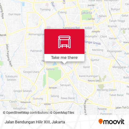 Jalan Bendungan Hilir XIII map