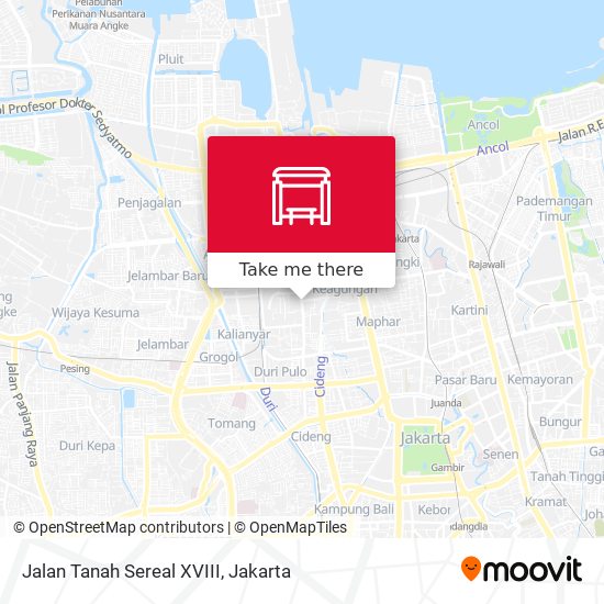 Jalan Tanah Sereal XVIII map