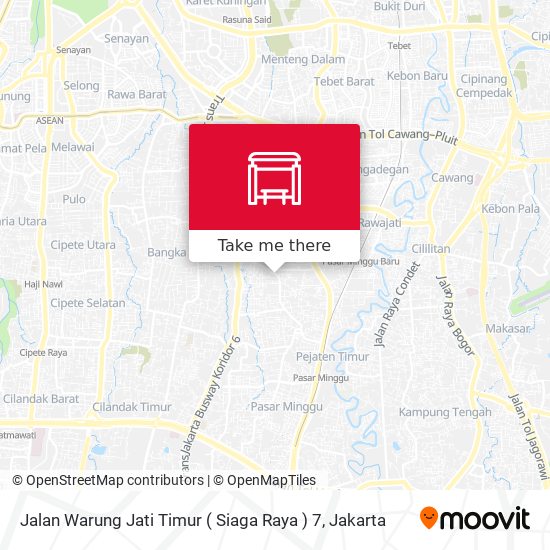 Jalan Warung Jati Timur ( Siaga Raya ) 7 map