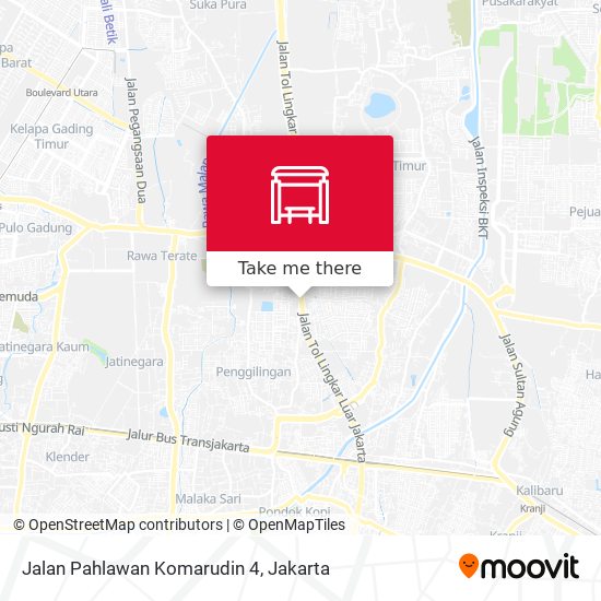 Jalan Pahlawan Komarudin 4 map