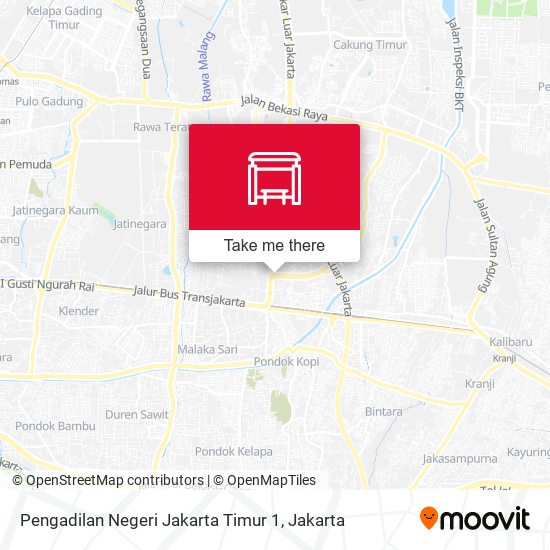 Pengadilan Negeri Jakarta Timur 1 map