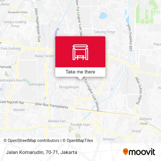 Jalan Komarudin, 70-71 map