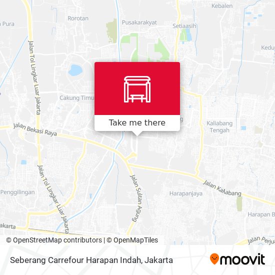 Seberang Carrefour Harapan Indah map