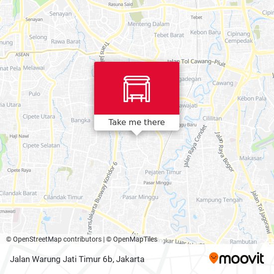 Jalan Warung Jati Timur 6b map