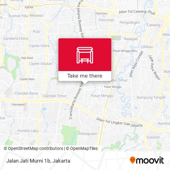 Jalan Jati Murni 1b map