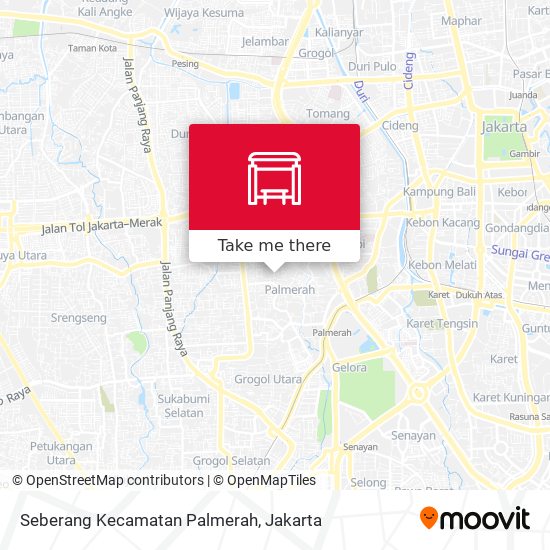 Seberang Kecamatan Palmerah map