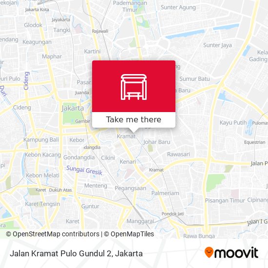 Jalan Kramat Pulo Gundul 2 map