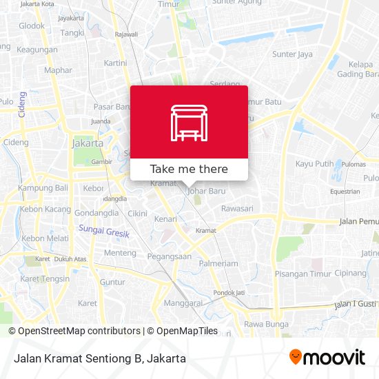 Jalan Kramat Sentiong B map