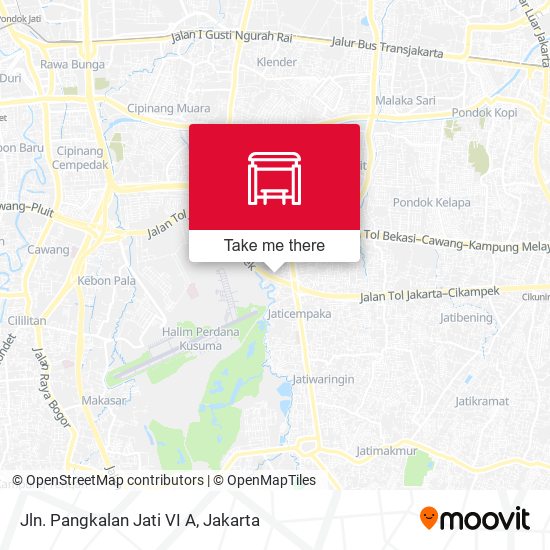 Jln. Pangkalan Jati VI A map