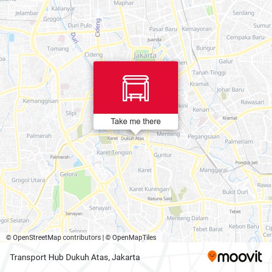 Transport Hub Dukuh Atas map