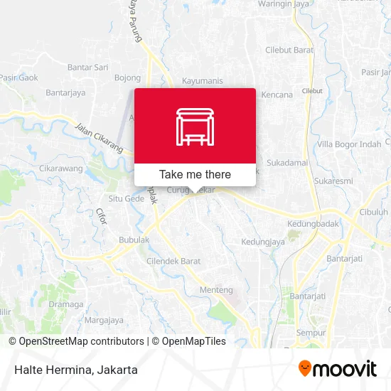 Halte Hermina map