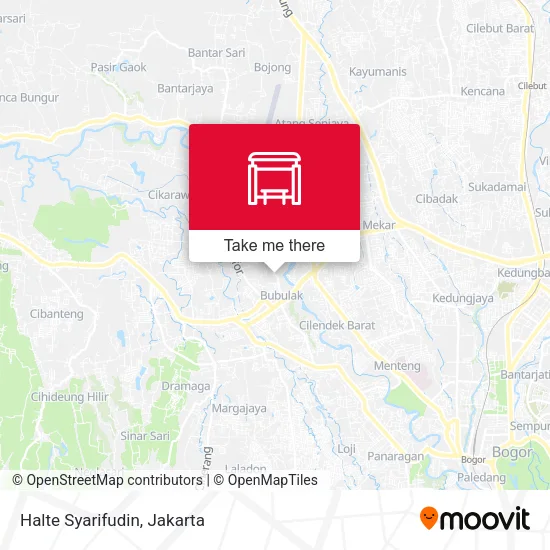 Halte Syarifudin map