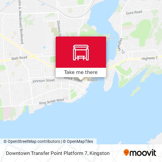 Downtown Transfer Point Platform 7 map