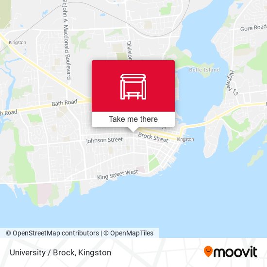 University / Brock map