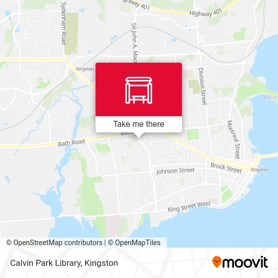 Calvin Park Library map