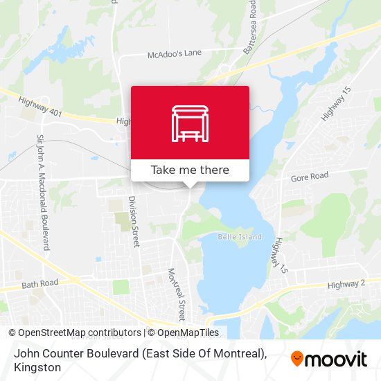 John Counter Boulevard (East Side Of Montreal) map