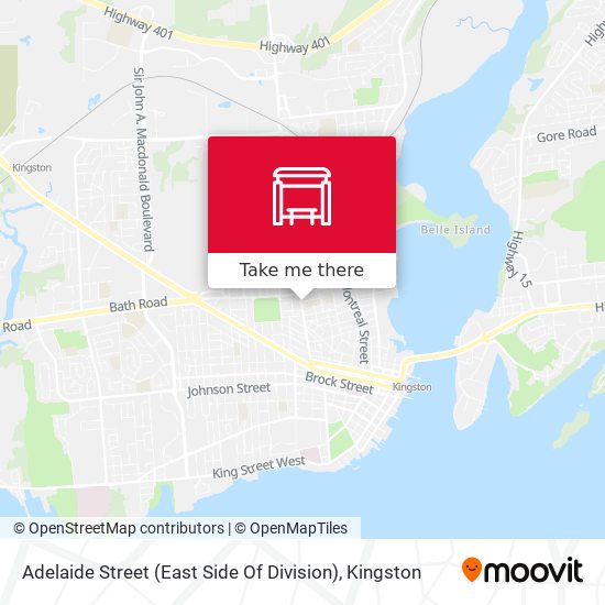 Adelaide Street (East Side Of Division) map