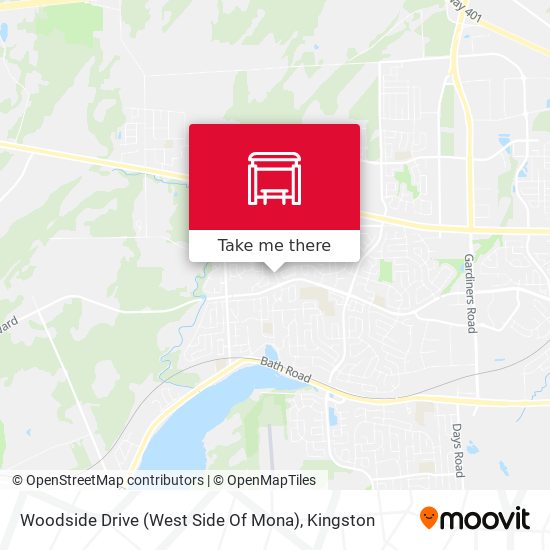 Woodside Drive (West Side Of Mona) map