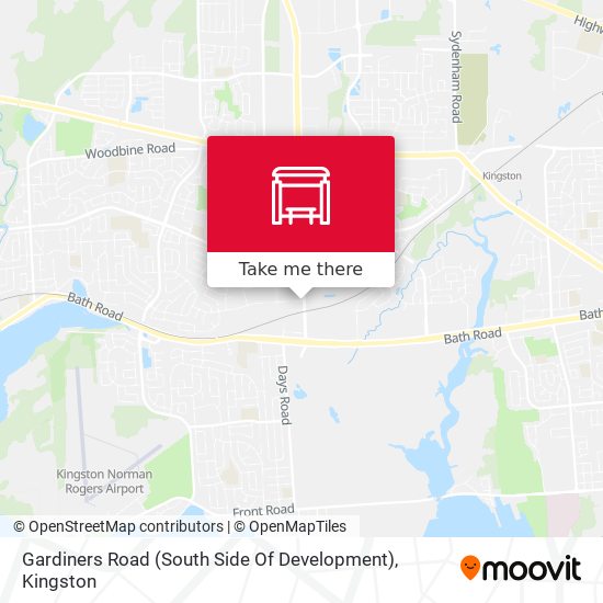 Gardiners Road (South Side Of Development) map