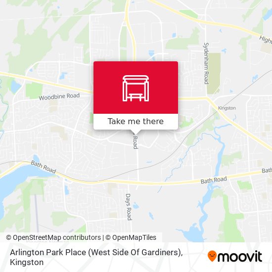 Arlington Park Place (West Side Of Gardiners) map
