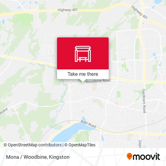 Mona / Woodbine map