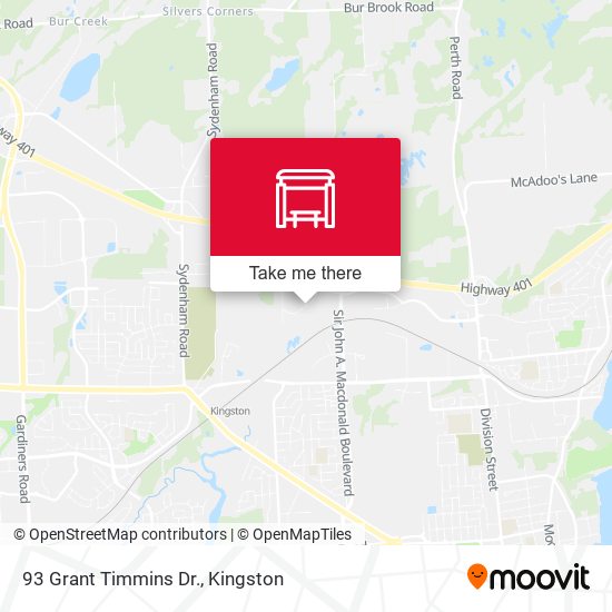 93 Grant Timmins Drive (South Side) map