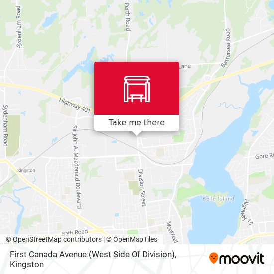 First Canada Avenue (West Side Of Division) map