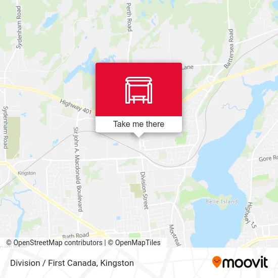 Division / First Canada map