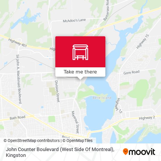 John Counter Boulevard (West Side Of Montreal) plan