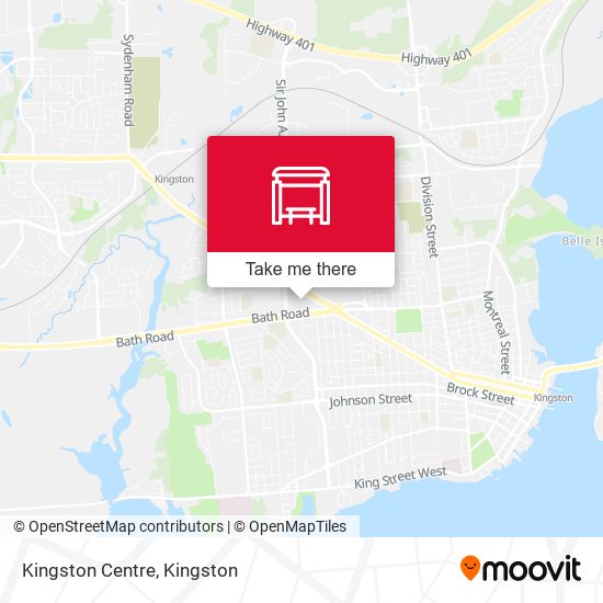 Kingston Centre Transfer Point Platform 3 map