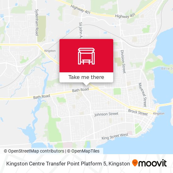 Kingston Centre Transfer Point Platform 5 plan