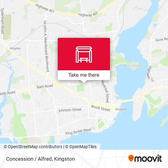 Concession / Alfred map