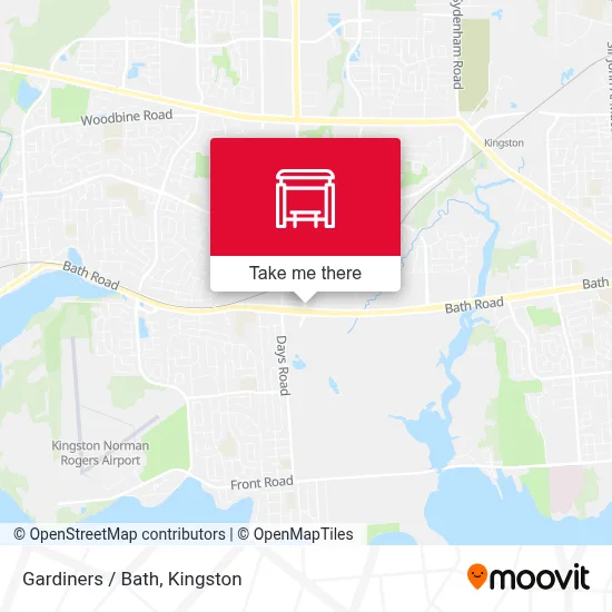 Gardiners / Bath map