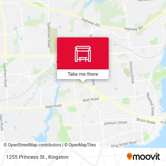 1255 Princess St. map