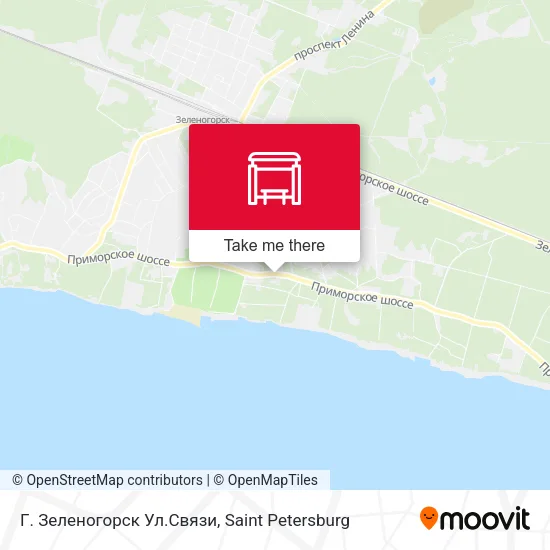 Г. Зеленогорск Ул.Связи map