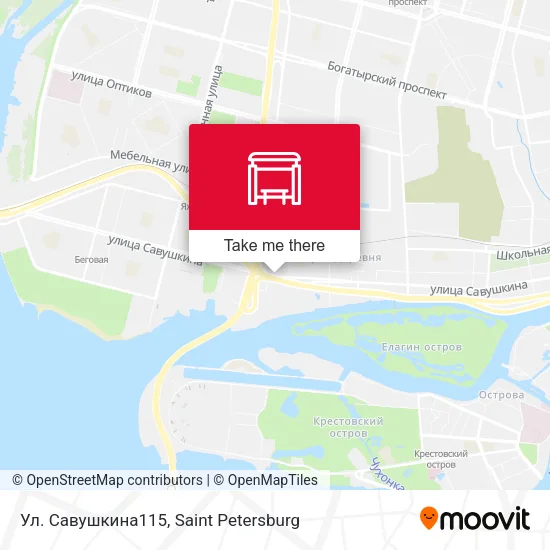 Ул. Савушкина115 map