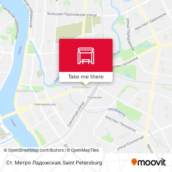 Ст. Метро Ладожская map