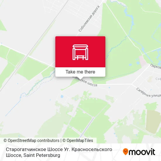 Старогатчинское Шоссе Уг. Красносельского Шоссе map