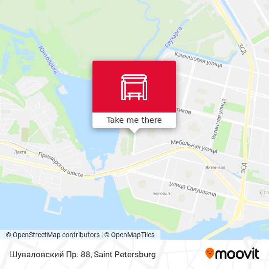 Шуваловский Пр. 88 map