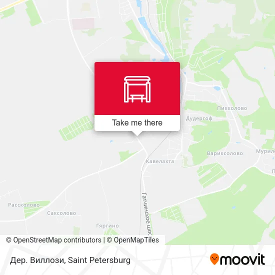 Дер. Виллози map