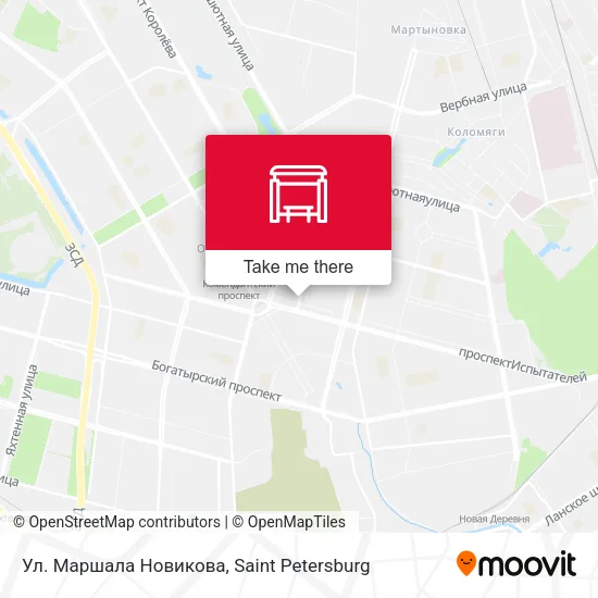 Ул. Маршала Новикова map