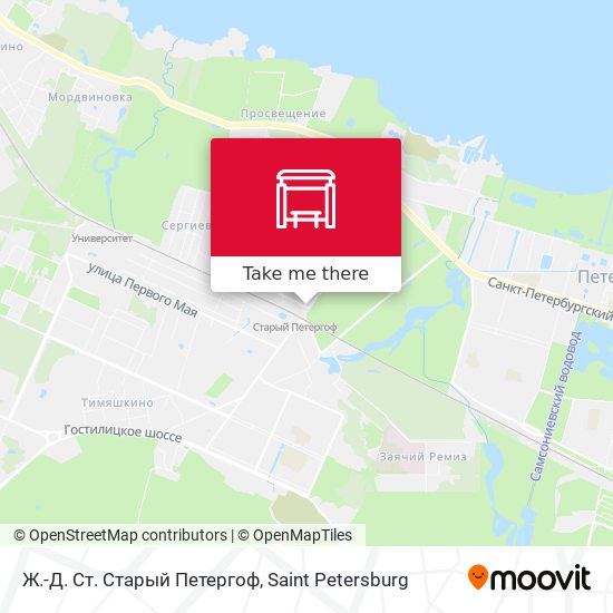 Ж.-Д. Ст. Старый Петергоф map