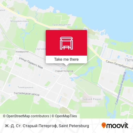 Ж.-Д. Ст. Старый Петергоф map