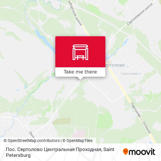Пос. Сертолово Центральная Проходная map
