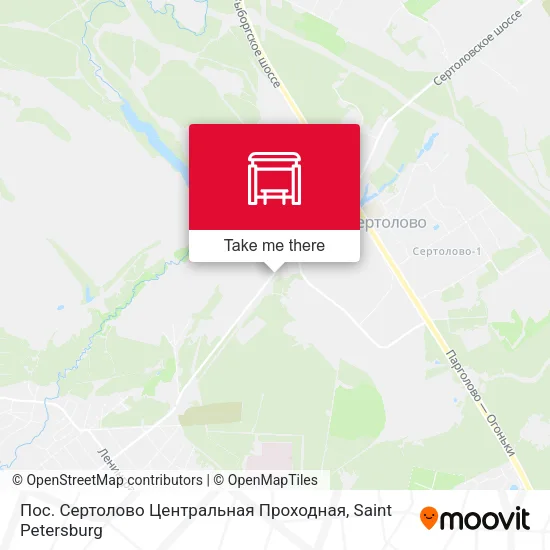 Пос. Сертолово Центральная Проходная map
