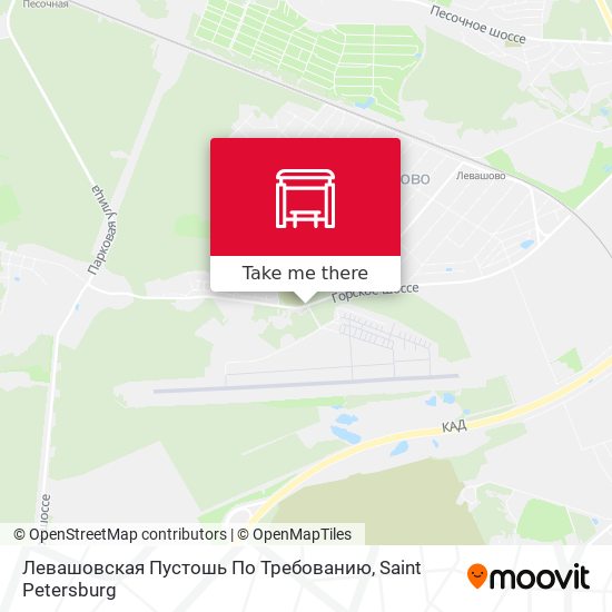 Левашовская Пустошь По Требованию map
